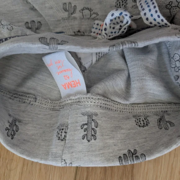 Gray Baby Panda Pants with Cactus Print - Picture 4 of 5